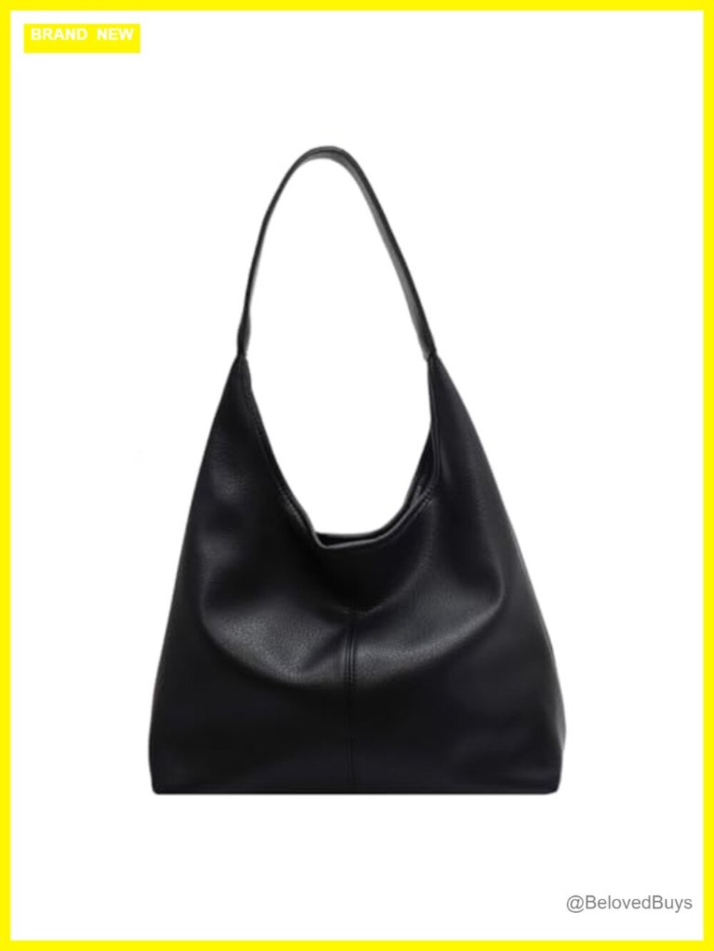 2pc Slouchy Hobo Tote Bag Soft PU Leather Shoulder Purse Work Everyday Handbag
